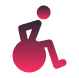 Ícone de uma pessoa em uma cadeira de rodas
